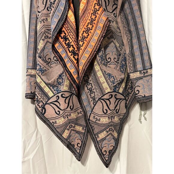 GREAT CONDITION stunning Birdie James AUTHENTIC CHIC embroidery cardigan SIZE ME - Picture 3 of 10